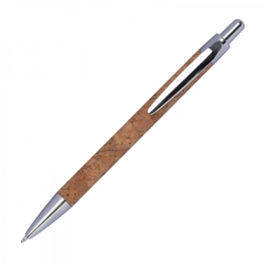 Logo trade promotional merchandise photo of: Cork pen KINGSWOOD
