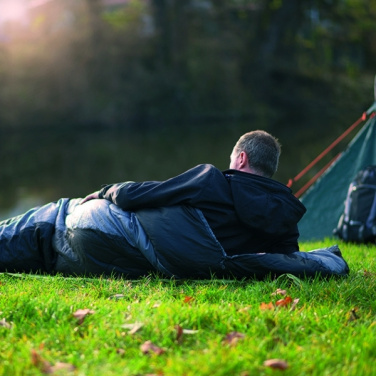 Logotrade promotional merchandise photo of: Sleeping bag KINABALU Schwarzwolf