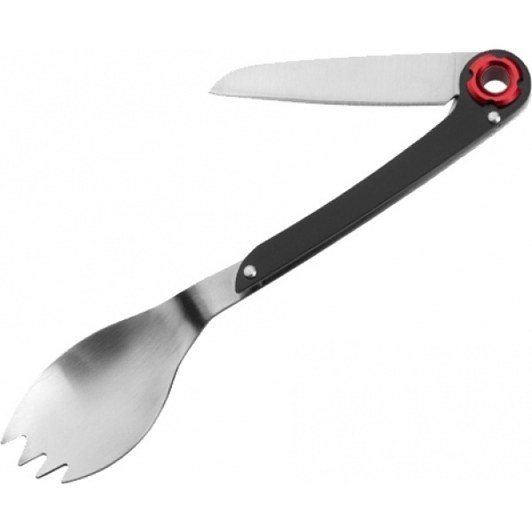 Logotrade promotional giveaway image of: Multifunctional spoon LATEMAR Schwarzwolf
