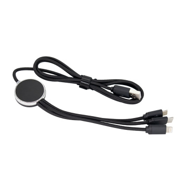 Logotrade promotional merchandise image of: 3in1 long cable with elighted logo for engraving, W201TG