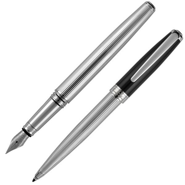 Logo trade promotional items picture of: Writing set ballpoint pen & fountain pen CHRISTOPHE Pierre Cardin