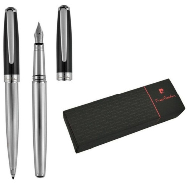 Logotrade promotional product image of: Writing set ballpoint pen & fountain pen CHRISTOPHE Pierre Cardin