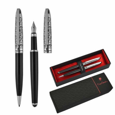 Logo trade corporate gifts picture of: Writing set ballpoint pen & fountain pen JACQUES Pierre Cardin
