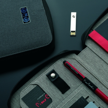 Logo trade corporate gifts image of: Folder A5 & power bank 4000 mAh SORBONNE Pierre Cardin