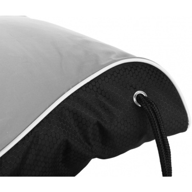 Logo trade corporate gifts image of: Drawstring bag DENISON Schwarzwolf