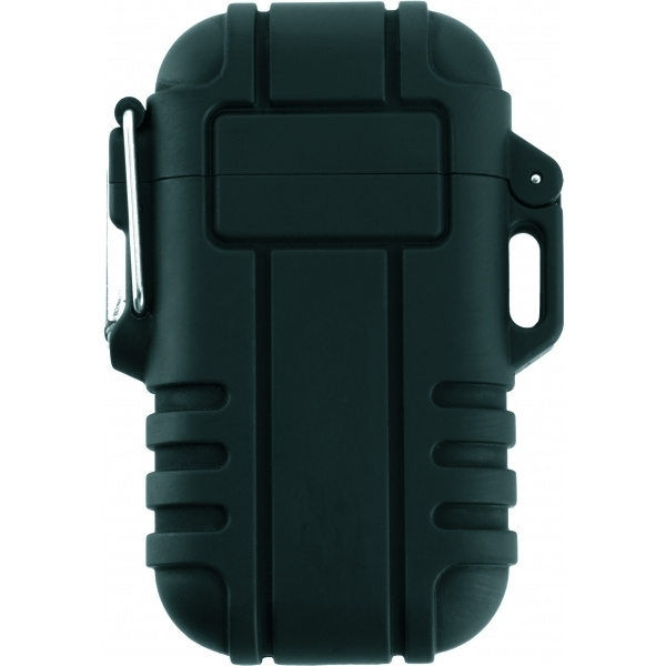 Logo trade promotional items image of: Ecological lighter SANFORD Schwarzwolf