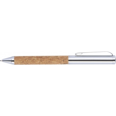 Logo trade promotional items picture of: Twist-ballpen metal and cork LILLEHAMMER