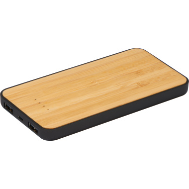 Logo trade advertising products picture of: Wireless charger and powerbank 8000 mAh MILAN