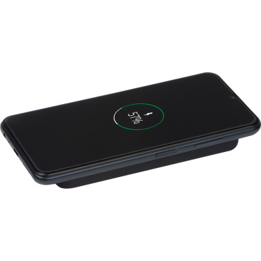 Logo trade promotional gifts image of: Wireless charger and powerbank 8000 mAh MILAN