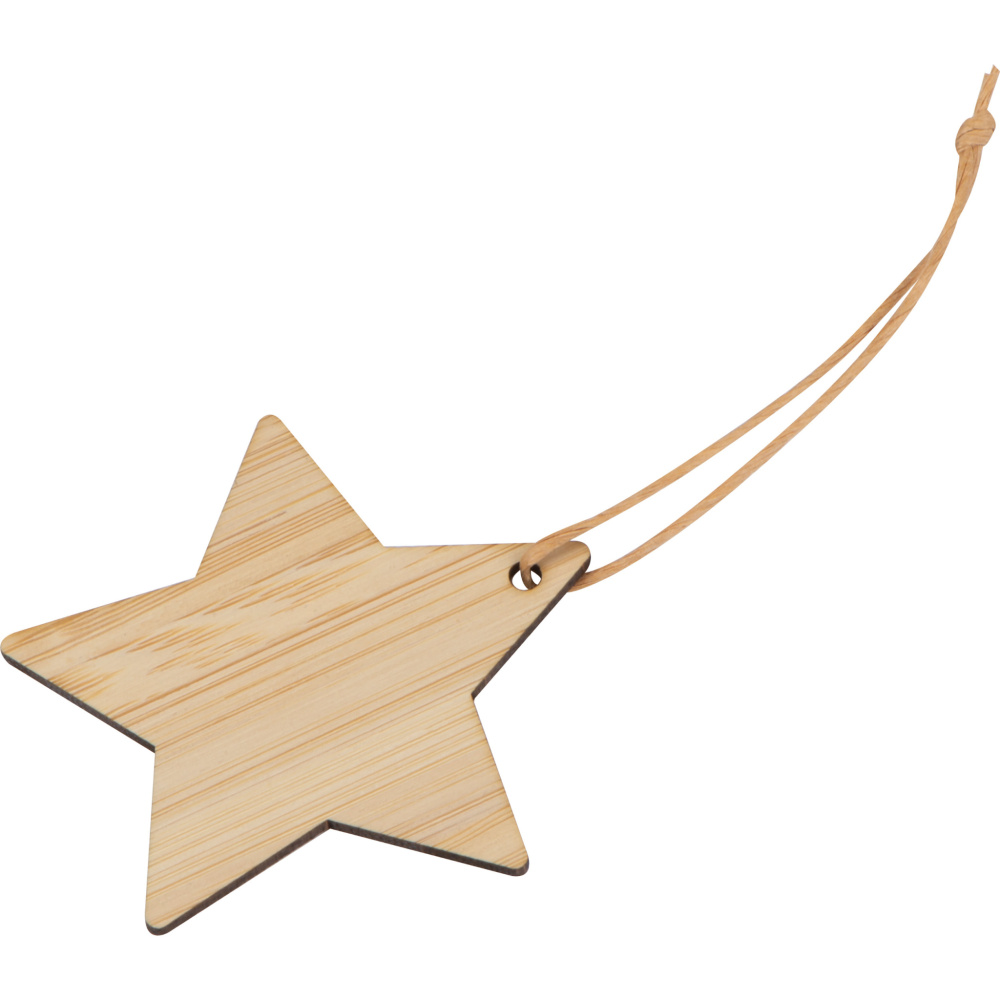 Logotrade advertising product image of: Bamboo star pendant FOGGIA
