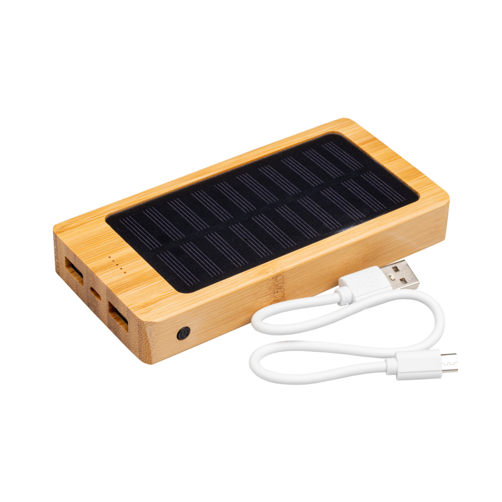 Logotrade advertising product picture of: Bamboo power bank BAKERSFIELD