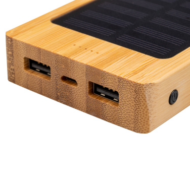 Logo trade promotional gifts picture of: Bamboo power bank BAKERSFIELD