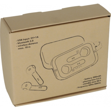 Logo trade corporate gifts picture of: Bluetooth earbuds BARCELONA