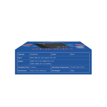 Logotrade promotional gift image of: Power bank Silicon Power GS15 20000 mAh