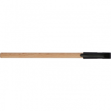 Logo trade promotional merchandise photo of: Wooden ballpen PALMDALE