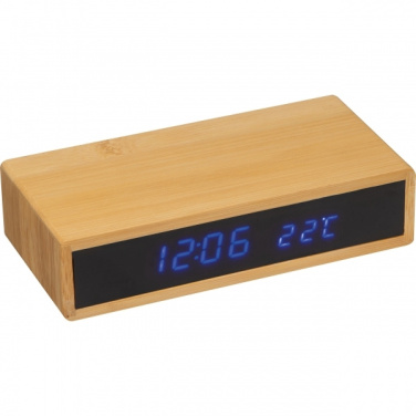 Logo trade business gifts image of: Desk clock TRONDHEIM