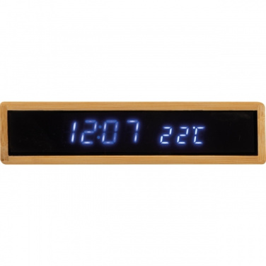 Logo trade corporate gifts image of: Desk clock TRONDHEIM