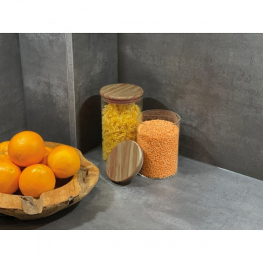 Logo trade promotional merchandise picture of: Borosilicate container ONTARIO 1000 ml