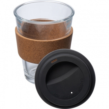 Logotrade promotional product image of: Glass drinking cup WROCŁAW 350ml