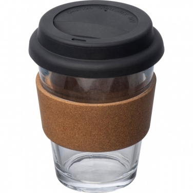 Logo trade promotional items image of: Glass drinking cup WROCŁAW 350ml