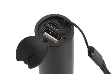 Logo trade promotional merchandise image of: Flashflight ZAGROS Schwarzwolf