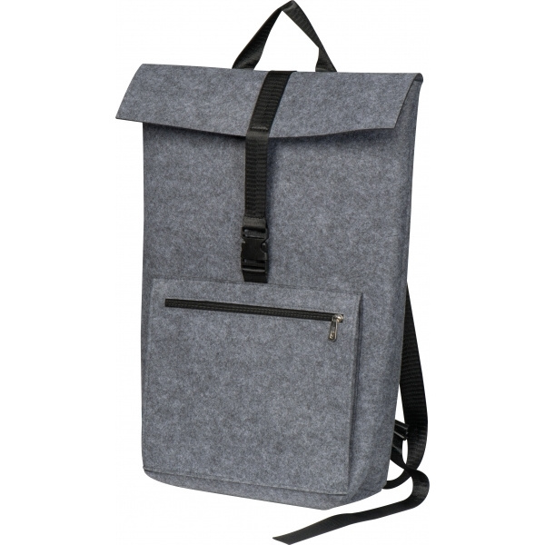 Logo trade corporate gift photo of: RPET Felt Backpack BIRMINGHAM