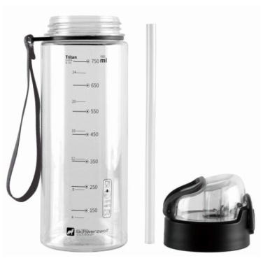 Logotrade promotional product picture of: Drinking bottle SEYHAN 900 ml Schwarzwolf