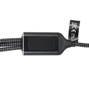 Logotrade promotional gift image of: 3 in 1 cable with elighted logo Pierre Cardin