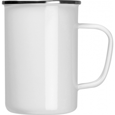 Logo trade promotional gift photo of: Enamel cup Adelaine