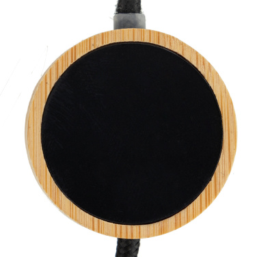 Logo trade advertising products image of: 4in1 long wooden cable with elighted logo for engraving