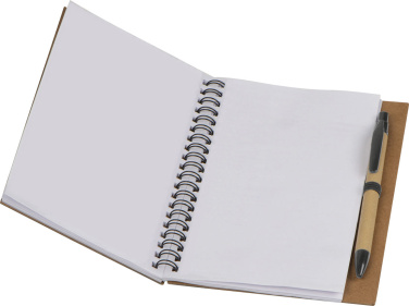 Logo trade promotional merchandise picture of: Spiral notebook Ravenna
