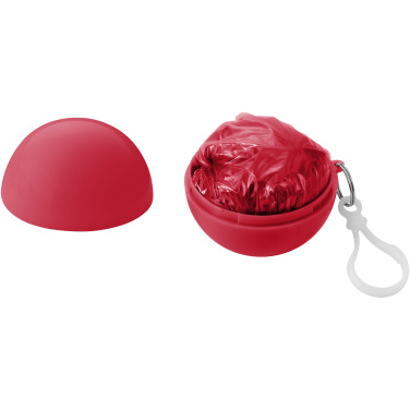 Logotrade promotional product image of: Xina rain poncho in storage ball with keychain