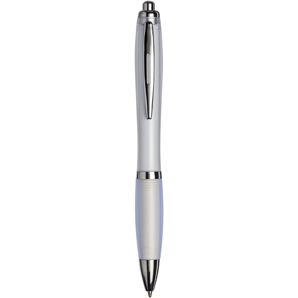 Logotrade corporate gift image of: Curvy ballpoint pen with frosted barrel and grip