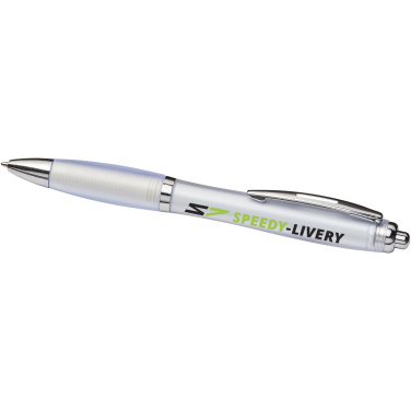 Logotrade promotional items photo of: Curvy ballpoint pen with frosted barrel and grip