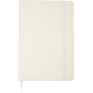 Logo trade corporate gifts image of: Bass A5 recycled hard cover notebook with lined pages