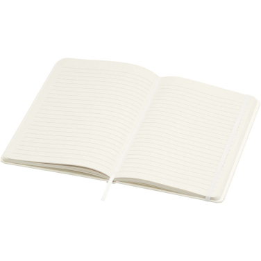 Logotrade promotional giveaway image of: Bass A5 recycled hard cover notebook with lined pages