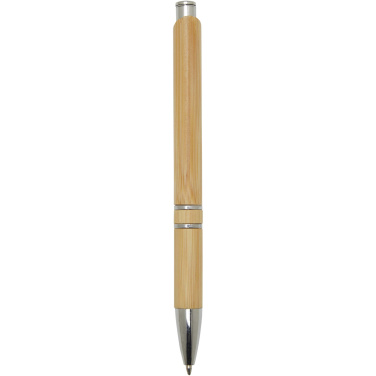 Logo trade promotional product photo of: Wicker bamboo ballpoint pen