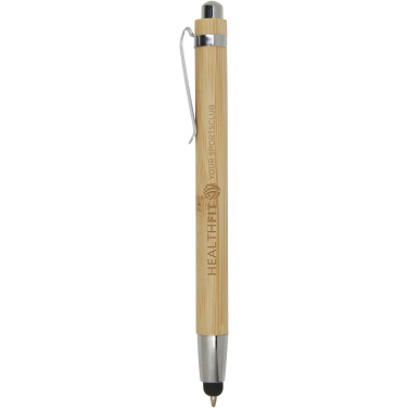 Logo trade promotional gifts picture of: Elm bamboo ballpoint pen