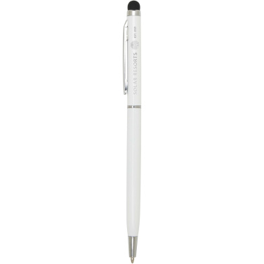 Logo trade promotional products image of: Ore aluminium ballpoint pen with stylus