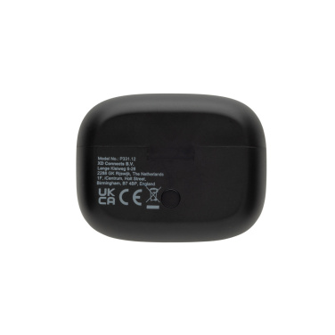 Logo trade business gifts image of: Airtune RCS recycled plastic ANC earbuds with touch screen