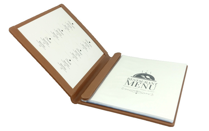 Logo trade business gift photo of: Menu cover 1055119