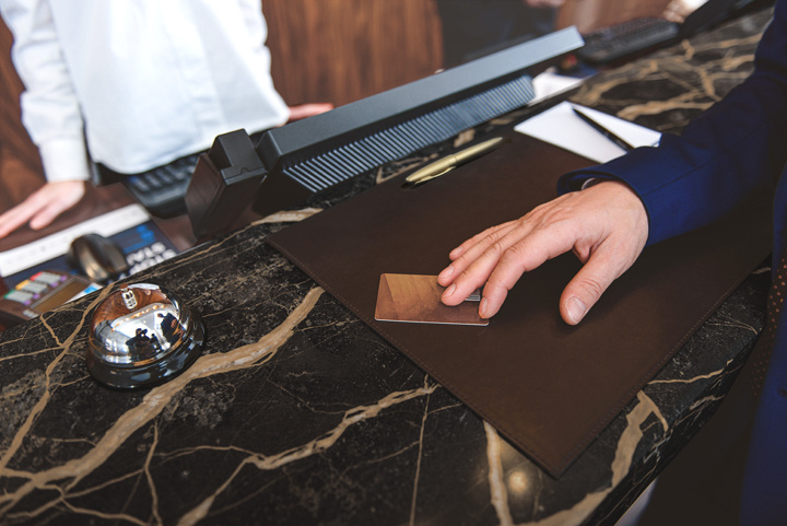 Logotrade promotional giveaway image of: Reception desk blotter 1131119