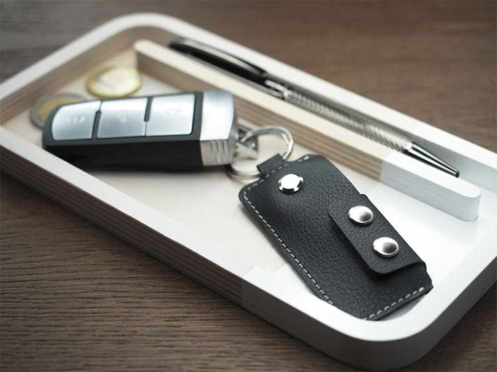 Logo trade business gifts image of: Keyring 1276157