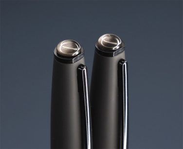 Logo trade promotional items image of: Obsidian stone Pen set 1290036