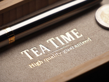 Logo trade promotional giveaways picture of: Wooden desk organiser 1850292