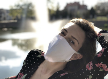 Logotrade promotional product image of: VENUS PRO cotton face mask with a pocket an HEPA filter 1378165