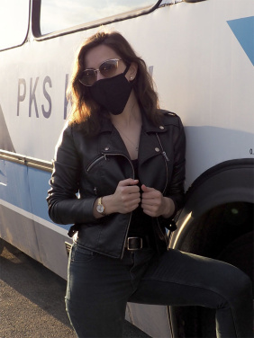 Logo trade advertising products image of: VENUS PRO cotton face mask with a pocket an HEPA filter 1378165