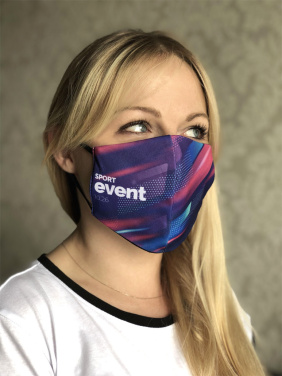 Logo trade promotional gifts image of: VENUS PRO cotton face mask with a pocket an HEPA filter 1378165