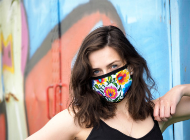 Logotrade advertising product picture of: MARS PRO cotton mask (size M) with pocket and HEPA filter 1380165