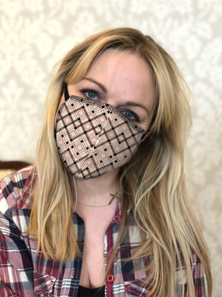 Logo trade business gift photo of: ZEFIR cotton face mask 1400165